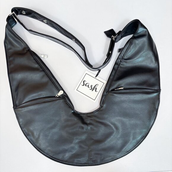 SASH Crossbody Bag Faux Leather Purse for Women  Travel Sling Bag - Picture 2 of 16